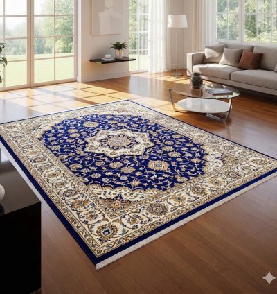 Royal Persian Silk Hand-Knotted Heritage Carpet